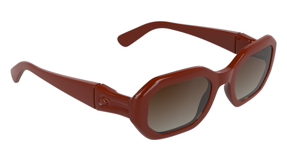 Sunglasses Longchamp LO794S (847) color brick shape rectangle lenses gradient brick grey