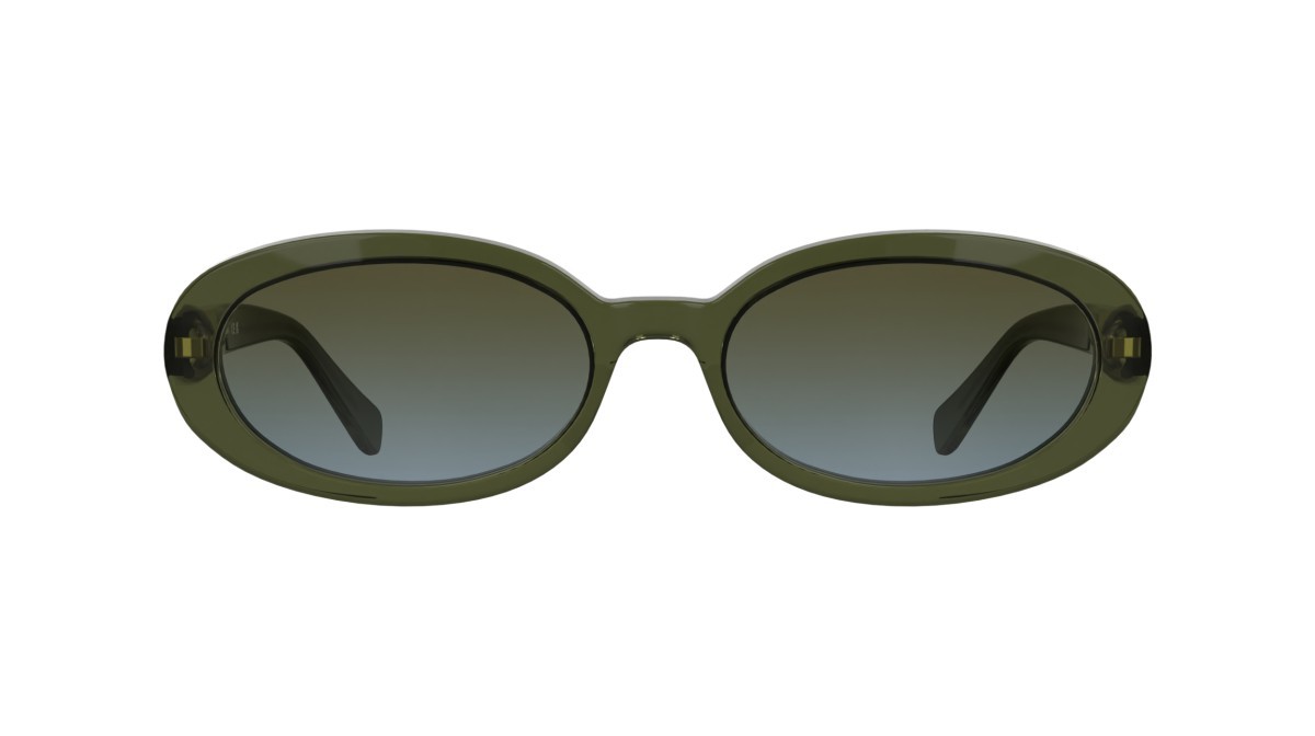 Sunglasses Longchamp LO795S (319) color transparent khaki shape oval lenses double gradient khaki grey