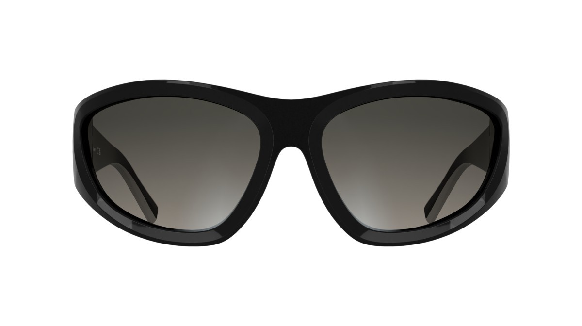 Occhiali da sole Longchamp LO796S (001) colore black forma mask lenti gradient grey mirror