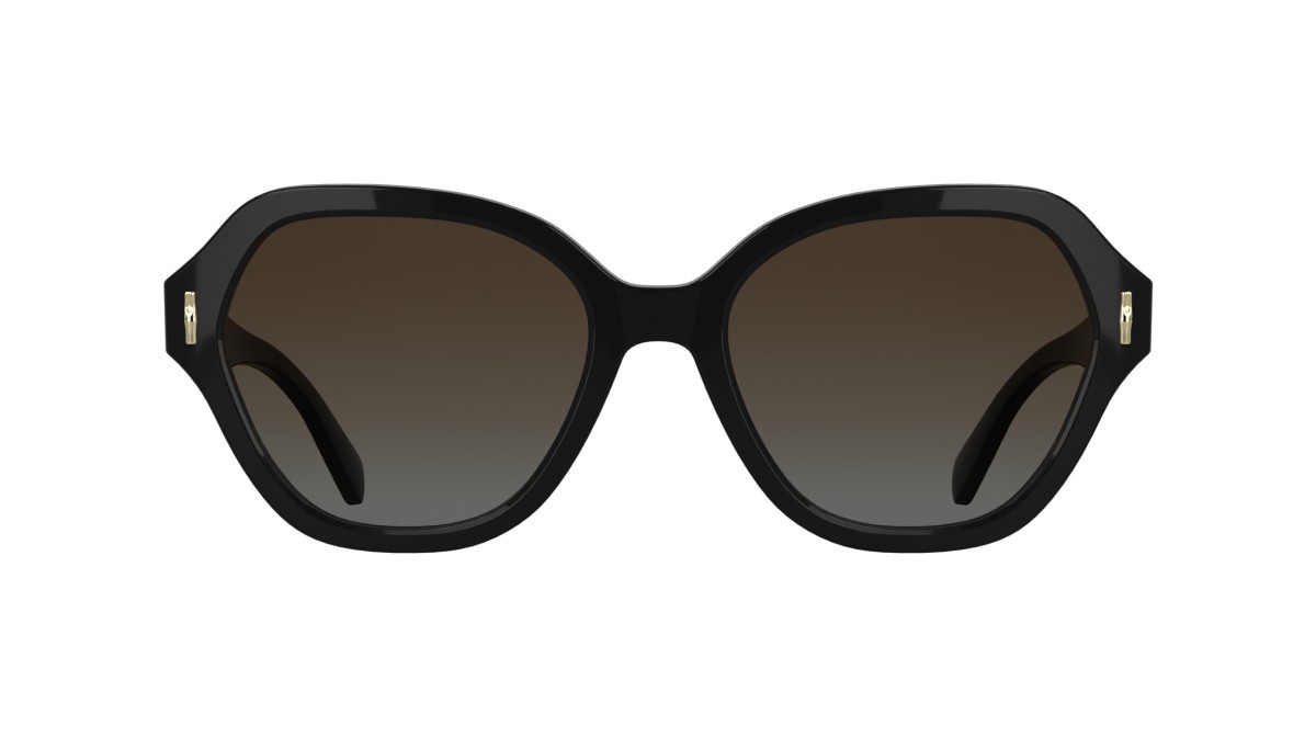 Occhiali da sole Longchamp LO801S (001) colore black forma rettangolare lenti gradient brown grey