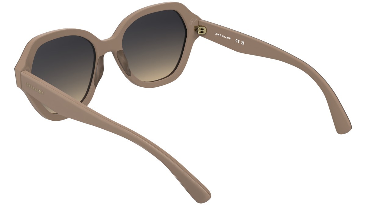 Occhiali da sole Longchamp LO801S (272) colore nude forma rettangolare lenti gradient grey/ peach