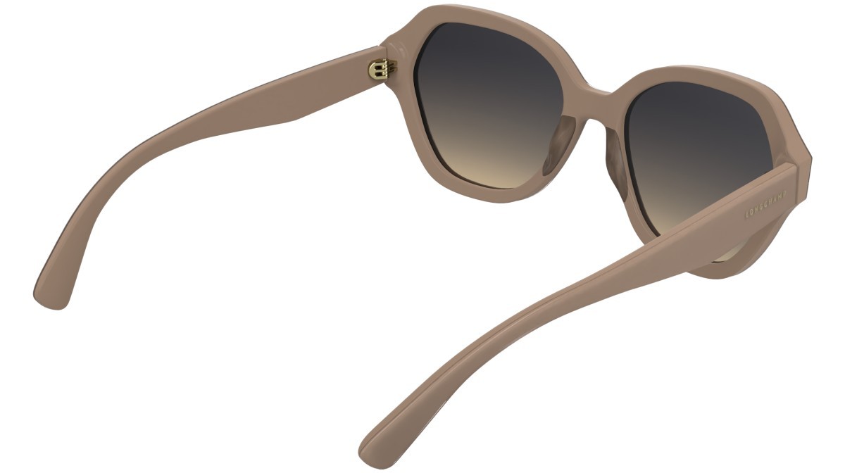 Occhiali da sole Longchamp LO801S (272) colore nude forma rettangolare lenti gradient grey/ peach