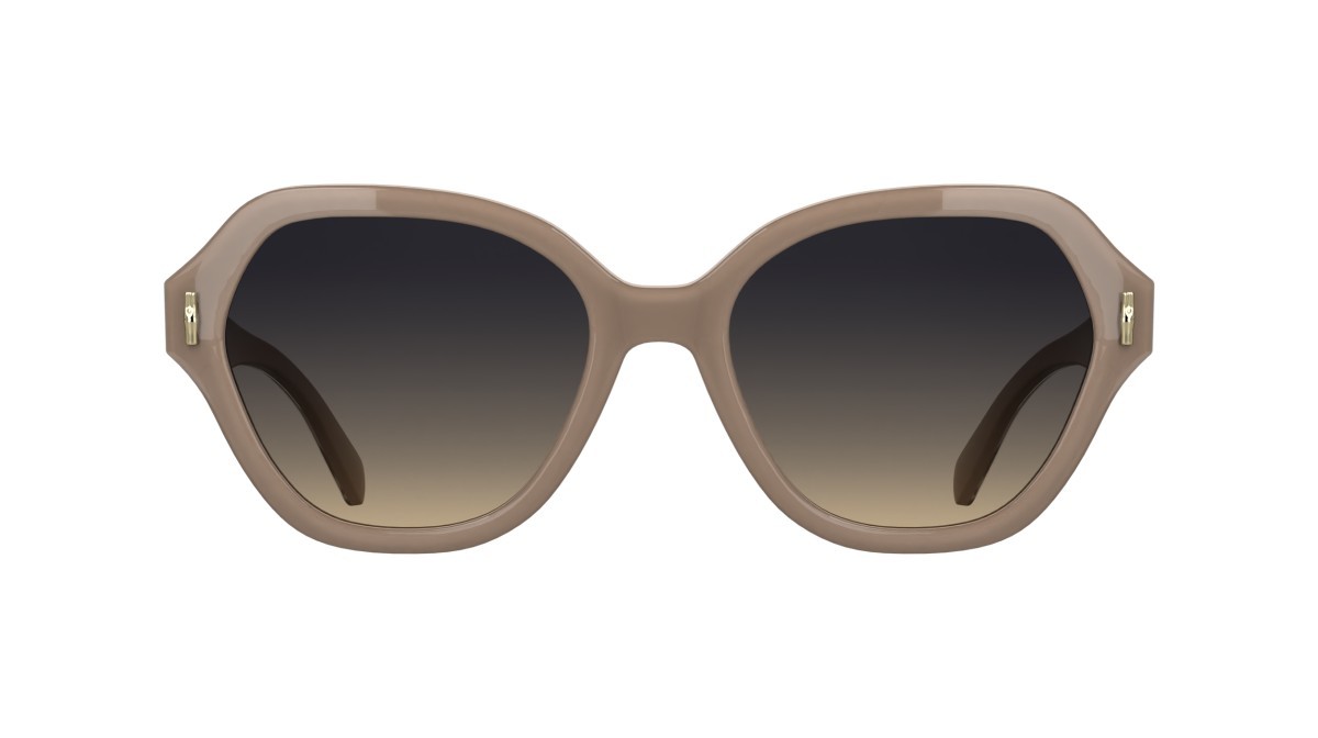 Occhiali da sole Longchamp LO801S (272) colore nude forma rettangolare lenti gradient grey/ peach