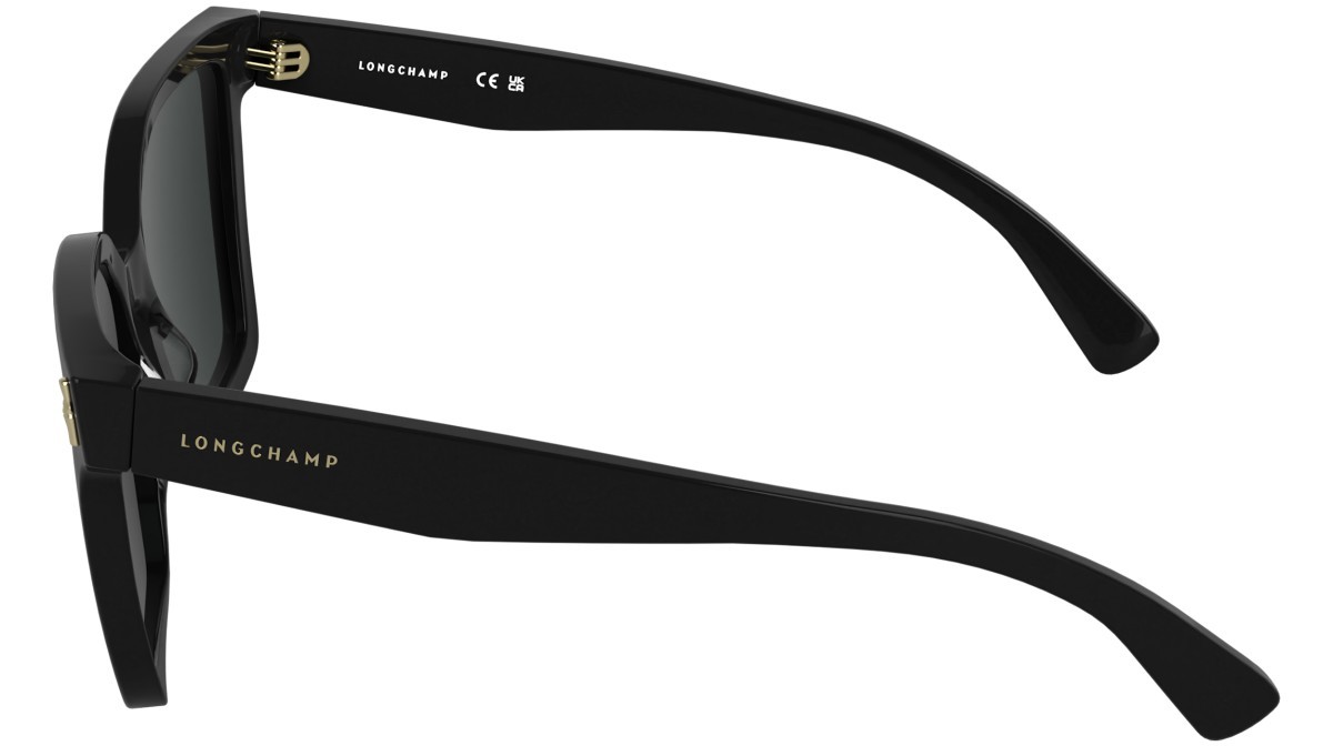 Occhiali da sole Longchamp LO802S (001) colore black forma rettangolare lenti solid smoke