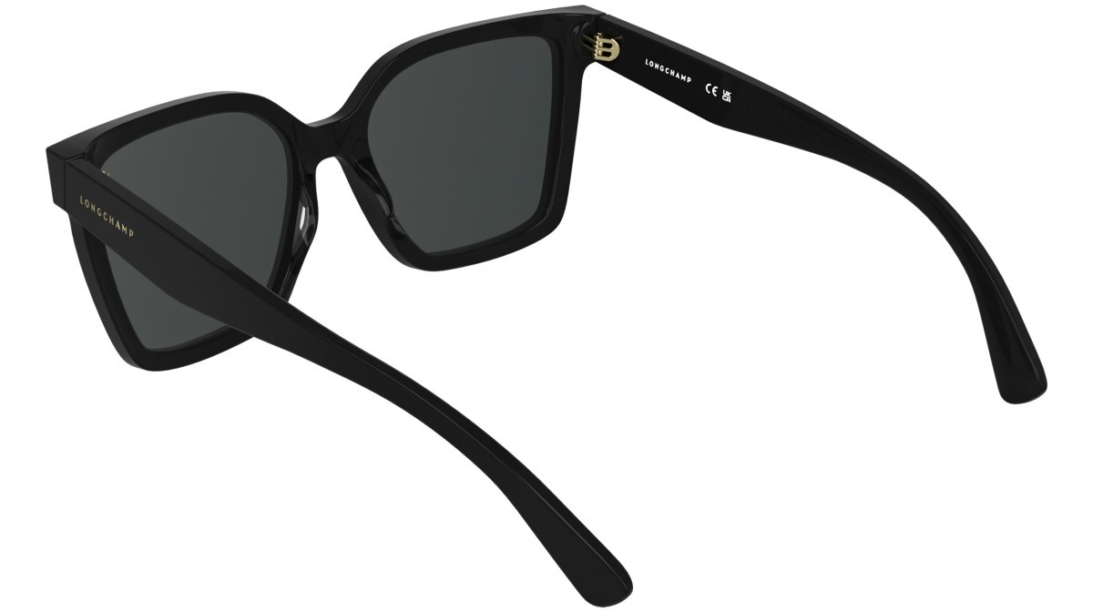Occhiali da sole Longchamp LO802S (001) colore black forma rettangolare lenti solid smoke