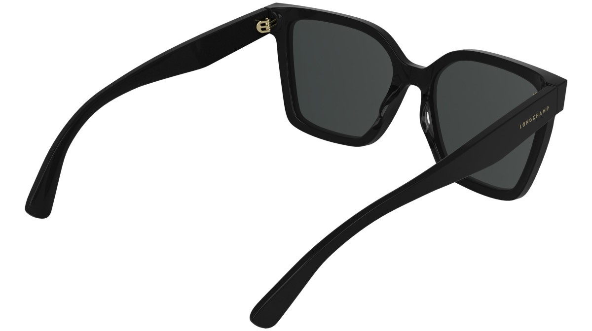 Occhiali da sole Longchamp LO802S (001) colore black forma rettangolare lenti solid smoke