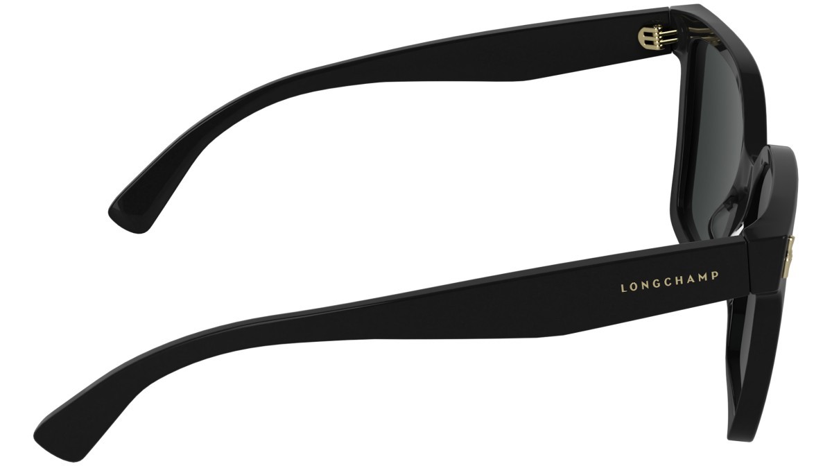 Occhiali da sole Longchamp LO802S (001) colore black forma rettangolare lenti solid smoke