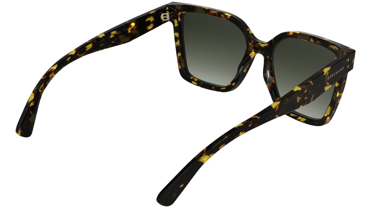 Sunglasses Longchamp LO802S (242) color dark havana shape rectangle lenses gradient khaki