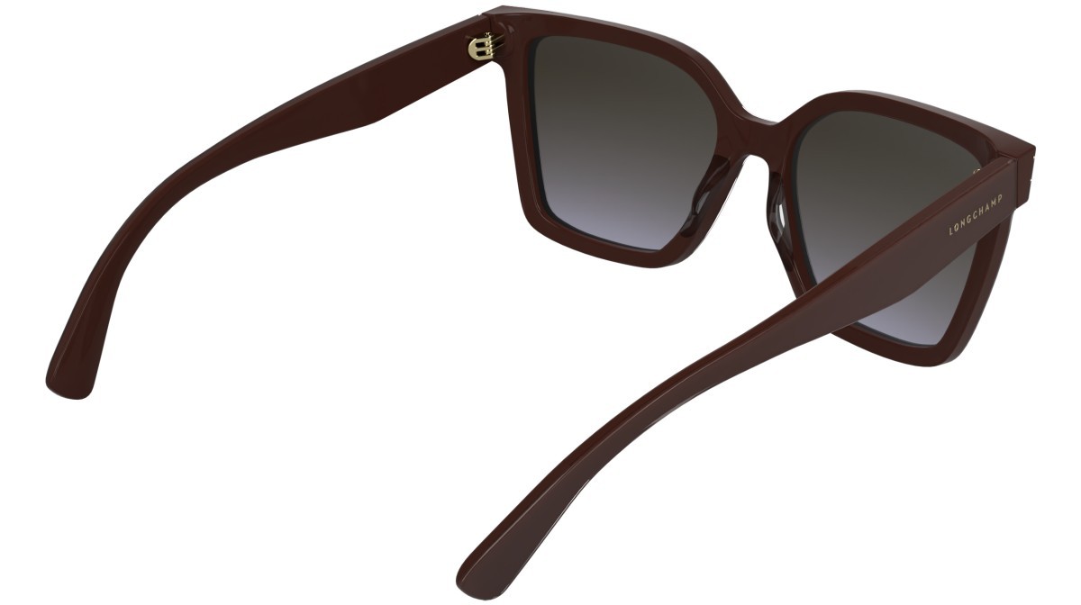 Sunglasses Longchamp LO802S (609) color wine shape rectangle lenses gradient brown lilac