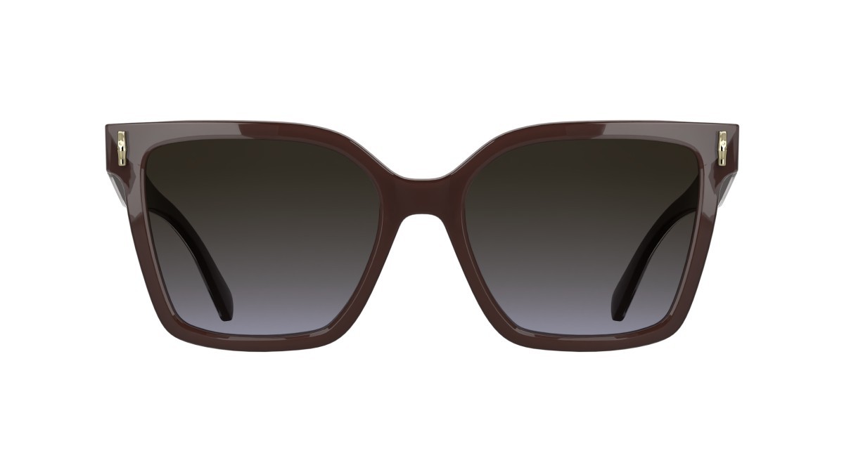 Sunglasses Longchamp LO802S (609) color wine shape rectangle lenses gradient brown lilac