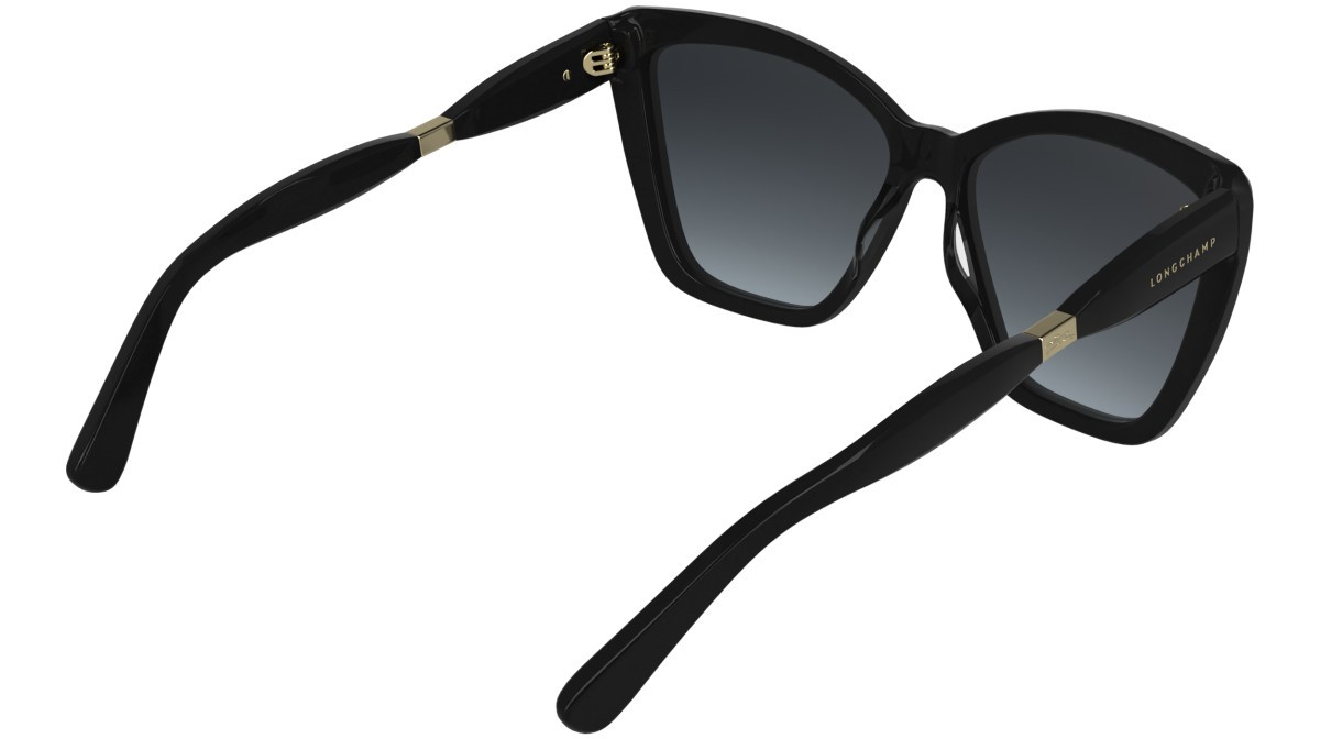 Occhiali da sole Longchamp LO803S (001) colore black forma farfalla lenti gradient gray