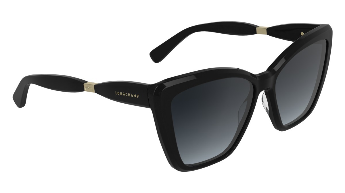 Occhiali da sole Longchamp LO803S (001) colore black forma farfalla lenti gradient gray