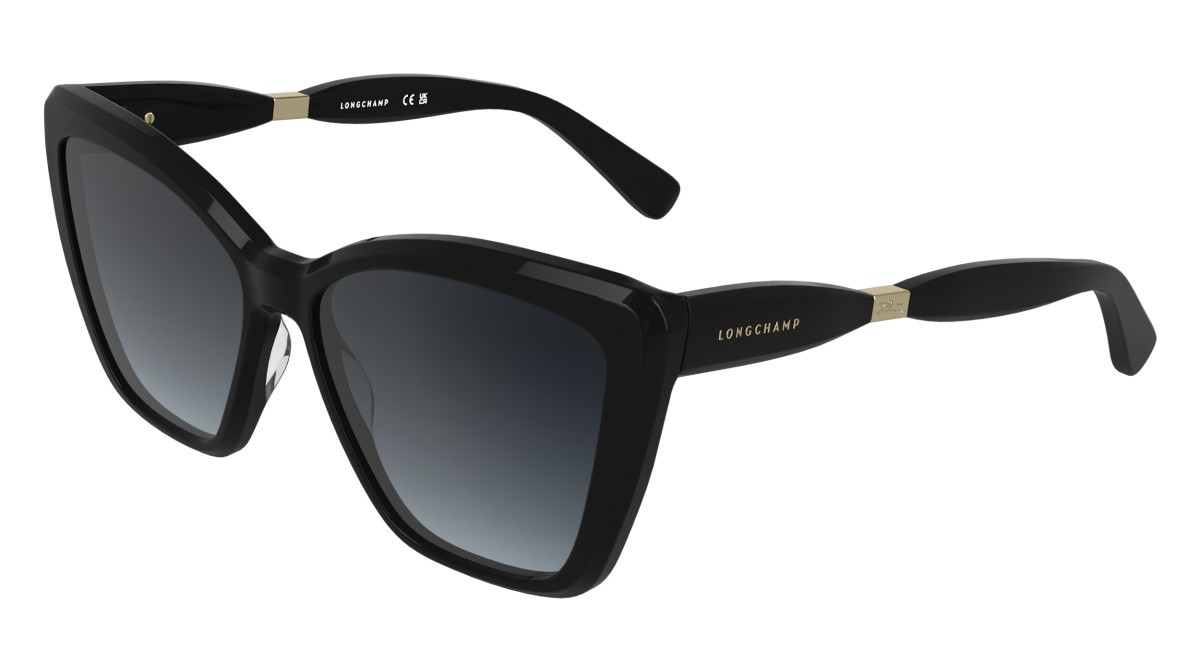 Occhiali da sole Longchamp LO803S (001) colore black forma farfalla lenti gradient gray