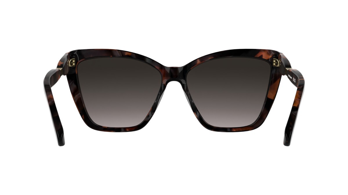 Occhiali da sole Longchamp LO803S (850) colore brick havana forma farfalla lenti mink double gradient
