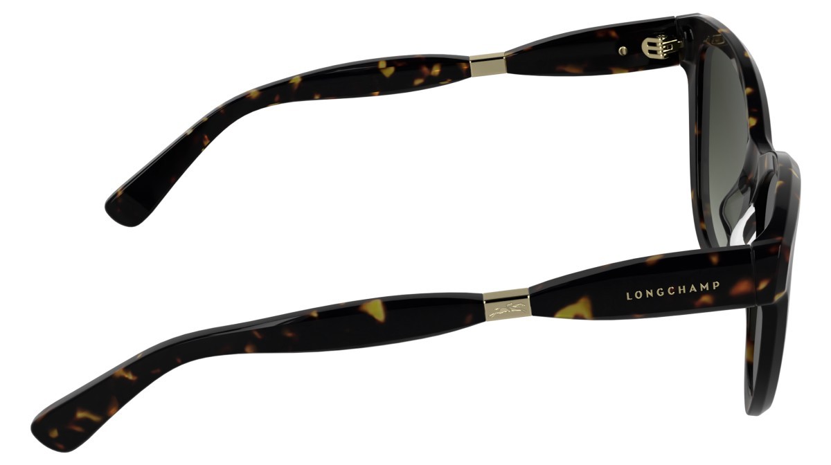 Occhiali da sole Longchamp LO804S (242) colore dark havana forma cat eye lenti gradient khaki