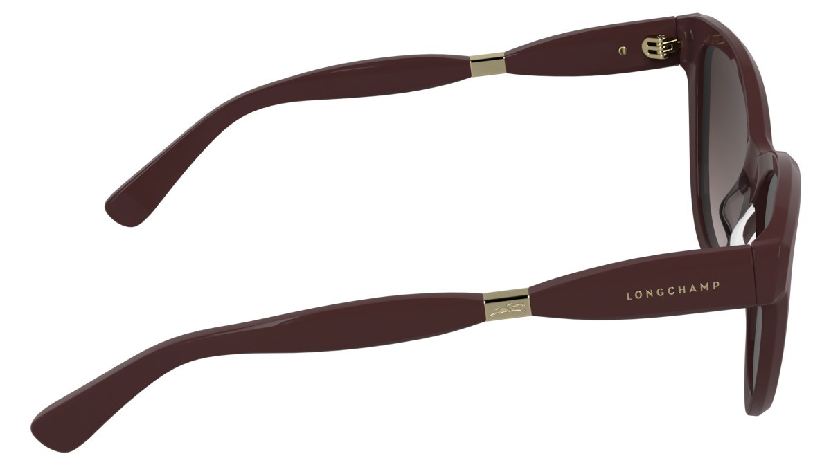 Occhiali da sole Longchamp LO804S (601) colore burgundy forma cat eye lenti gradient brown