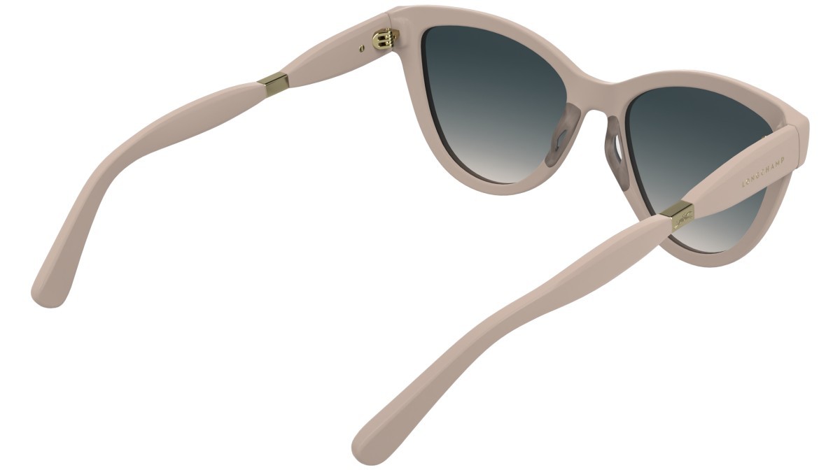 Occhiali da sole Longchamp LO804S (610) colore rose forma cat eye lenti gradient blue rose