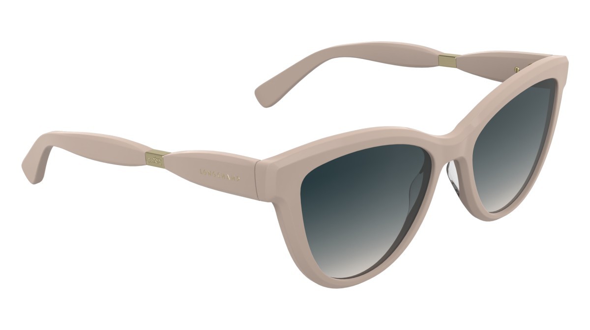Occhiali da sole Longchamp LO804S (610) colore rose forma cat eye lenti gradient blue rose