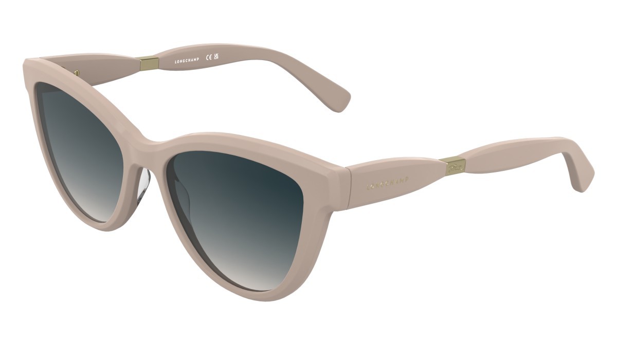 Occhiali da sole Longchamp LO804S (610) colore rose forma cat eye lenti gradient blue rose