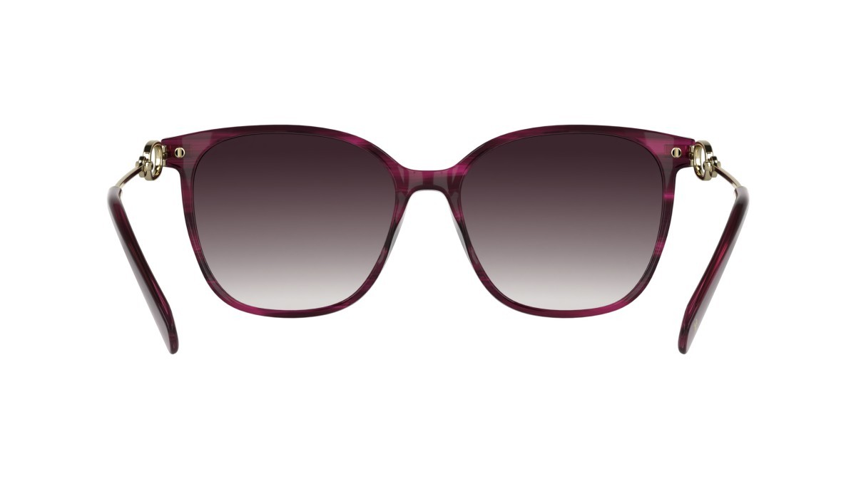 Sunglasses Longchamp LO805S (503) color striped purple shape rectangle lenses gradient purple