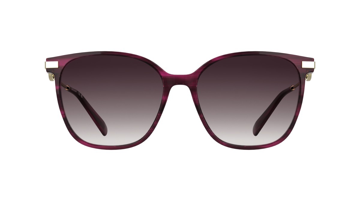 Sunglasses Longchamp LO805S (503) color striped purple shape rectangle lenses gradient purple