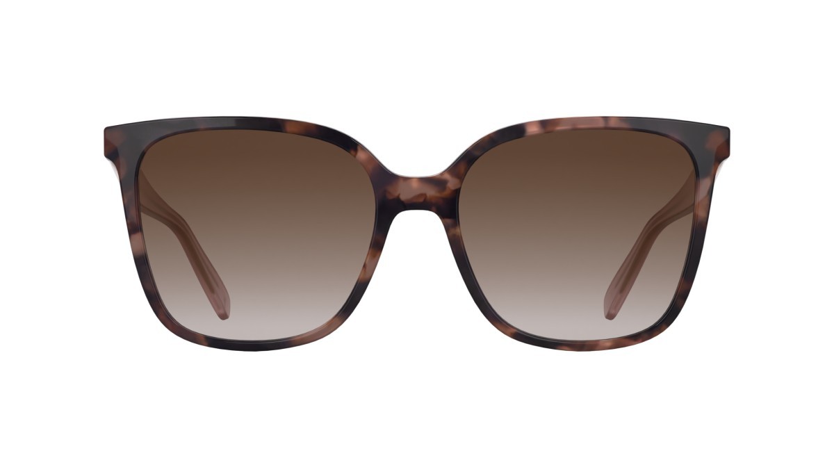 Occhiali da sole Longchamp LO807S (690) colore rose havana forma rettangolare lenti gradient brick