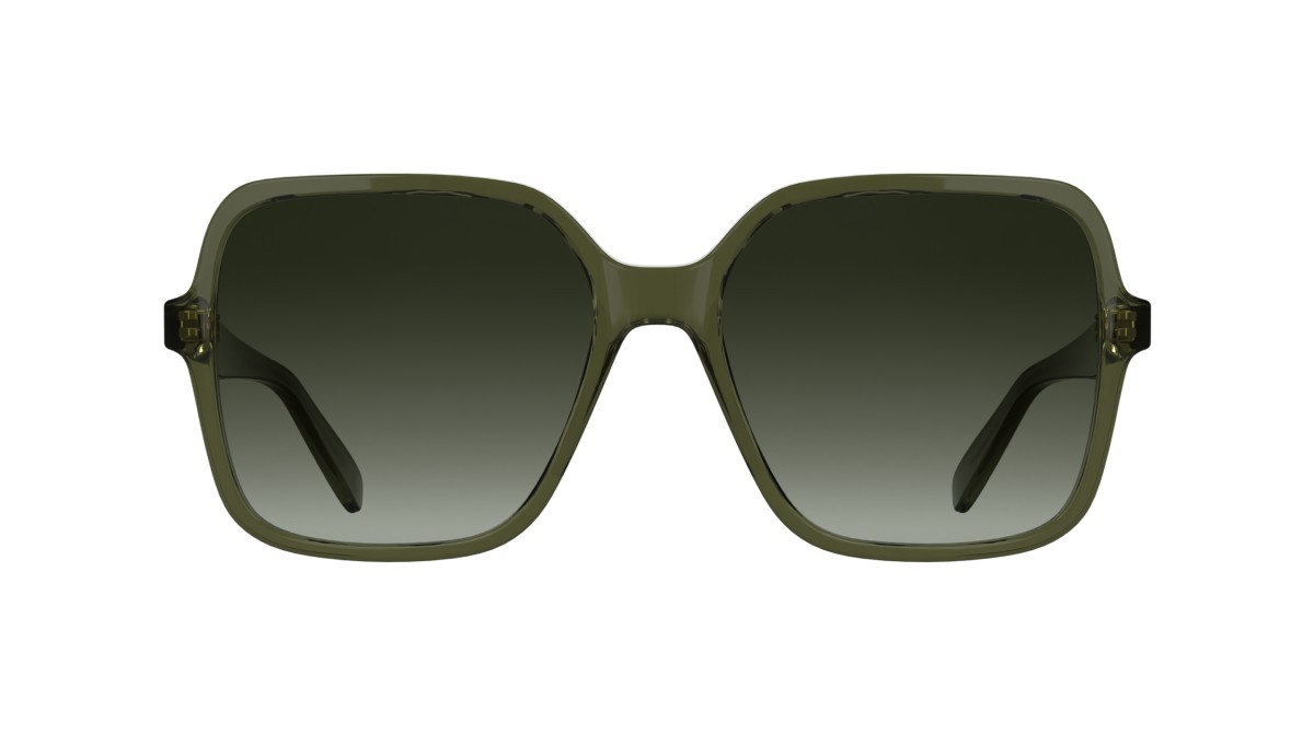 Occhiali da sole Longchamp LO808S (319) colore transparent khaki forma rettangolare lenti gradient khaki
