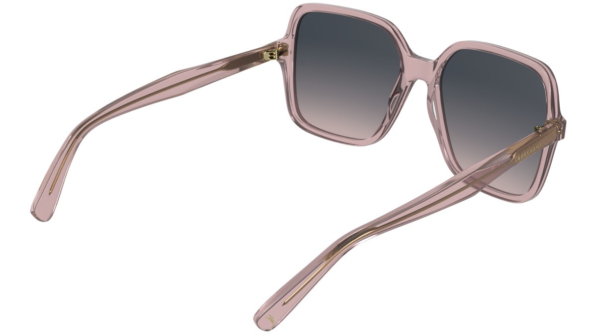 Occhiali da sole Longchamp LO808S (610) colore transparent rose forma rettangolare lenti gradient purple/rose