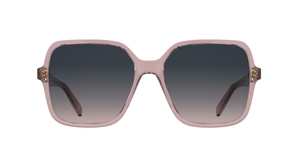 Occhiali da sole Longchamp LO808S (610) colore transparent rose forma rettangolare lenti gradient purple/rose