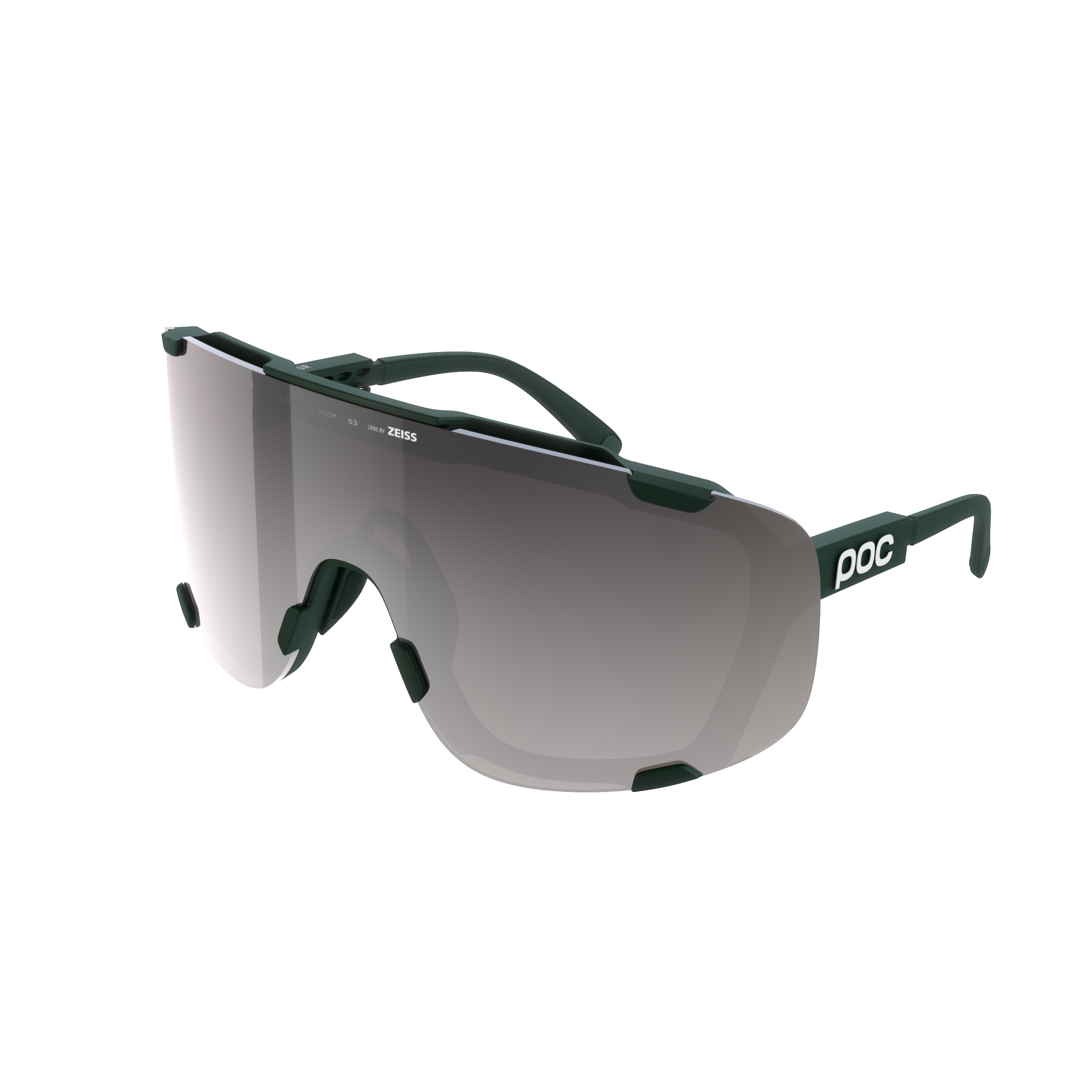 Sunglasses Poc Devour MA1001 9623 color pargasite green/clarity road/sunny silver 