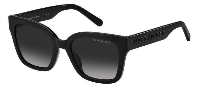 Sunglasses Marc Jacobs MARC 658/S 205873 (807 9O) color black shape square lenses dark grey shaded