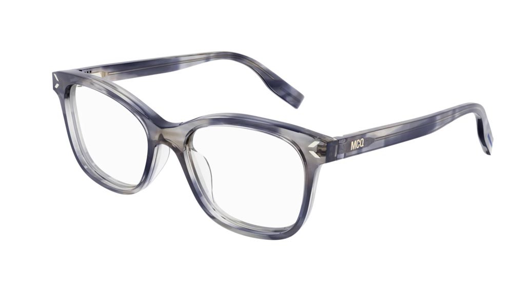 Eyeglasses McQ Collection 0 MQ0304O-011 color havana shape rectangle lenses transparent