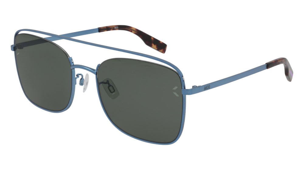 Sunglasses McQ Collection 0 MQ0310S-003 color blue shape aviator lenses green