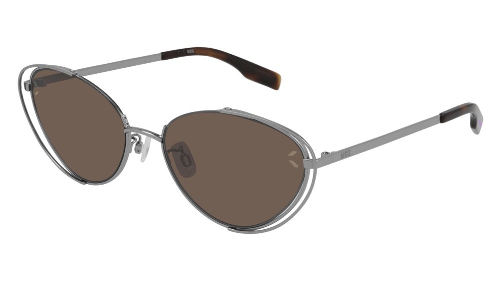Sunglasses McQ Collection 0 MQ0312S-002 color ruthenium shape cat eye lenses brown