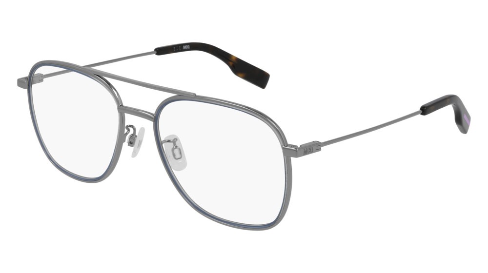 Eyeglasses McQ Collection 0 MQ0315O-002 color ruthenium shape aviator lenses transparent