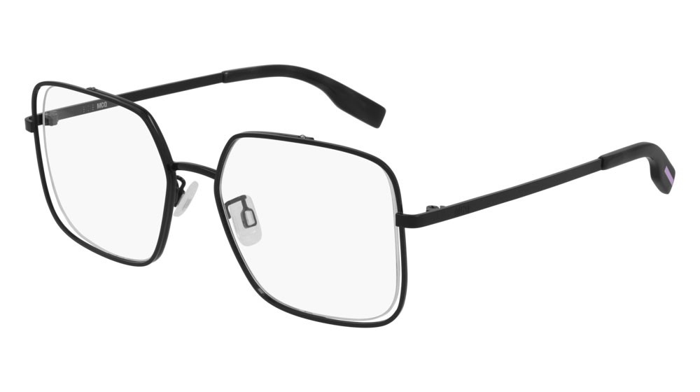Occhiali da vista McQ Collection 0 MQ0318O-002 colore black forma rettangolare lenti transparent