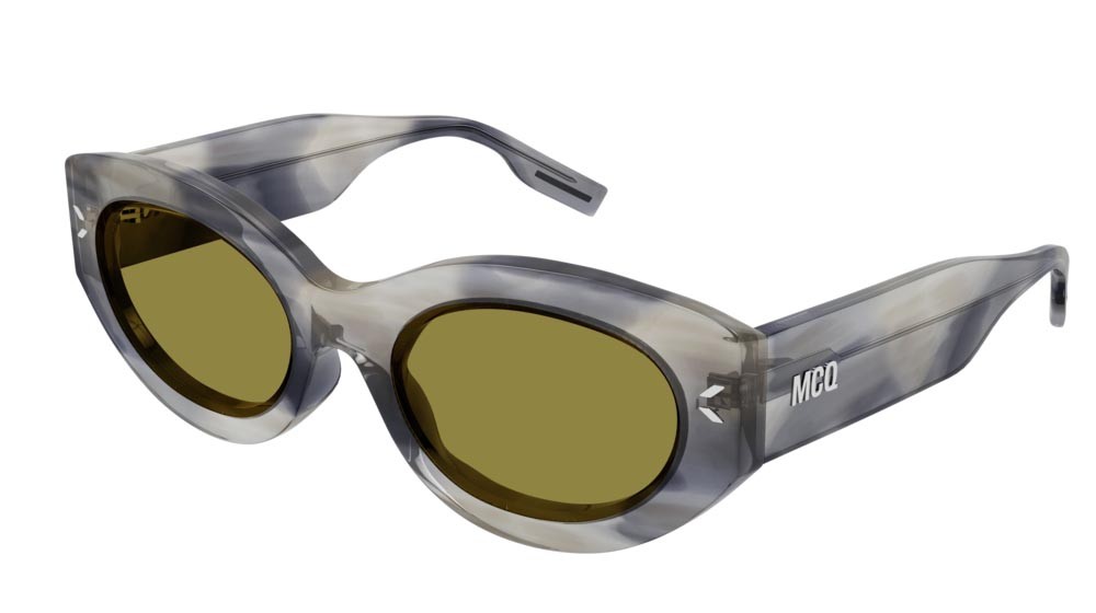 Sonnenbrillen McQ Collection 0 MQ0324S-003 farbe havana form cat-eye gläser green