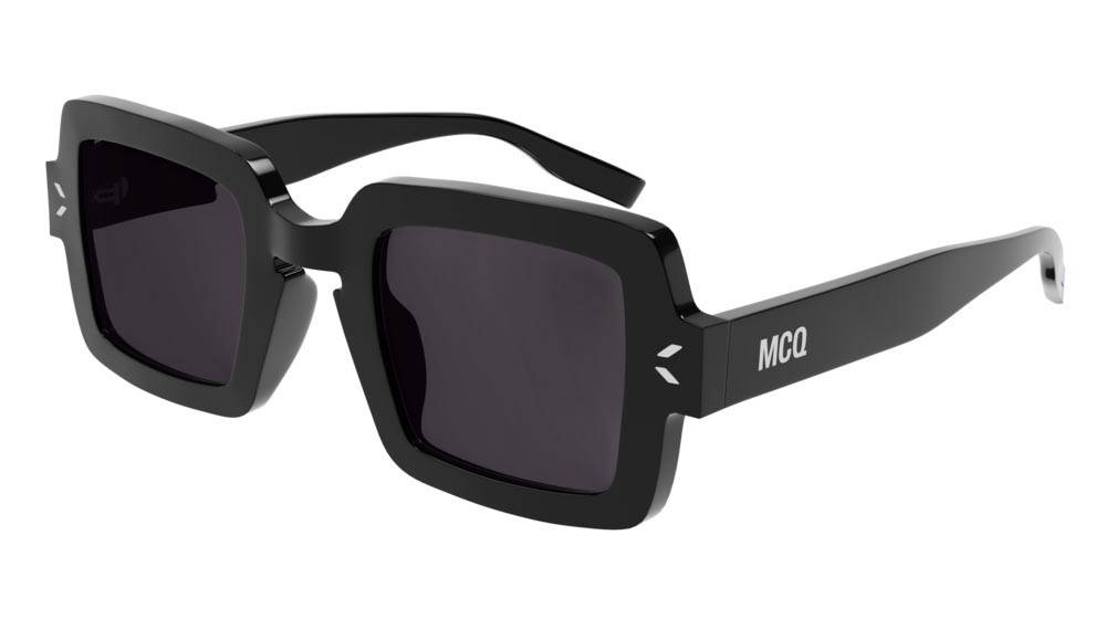 Sunglasses McQ Collection 0 MQ0326S-001 color black shape rectangle lenses smoke