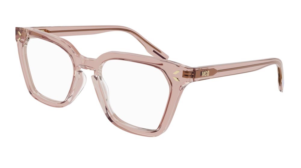 Eyeglasses McQ Collection 0 MQ0327O-003 color nude shape rectangle lenses transparent