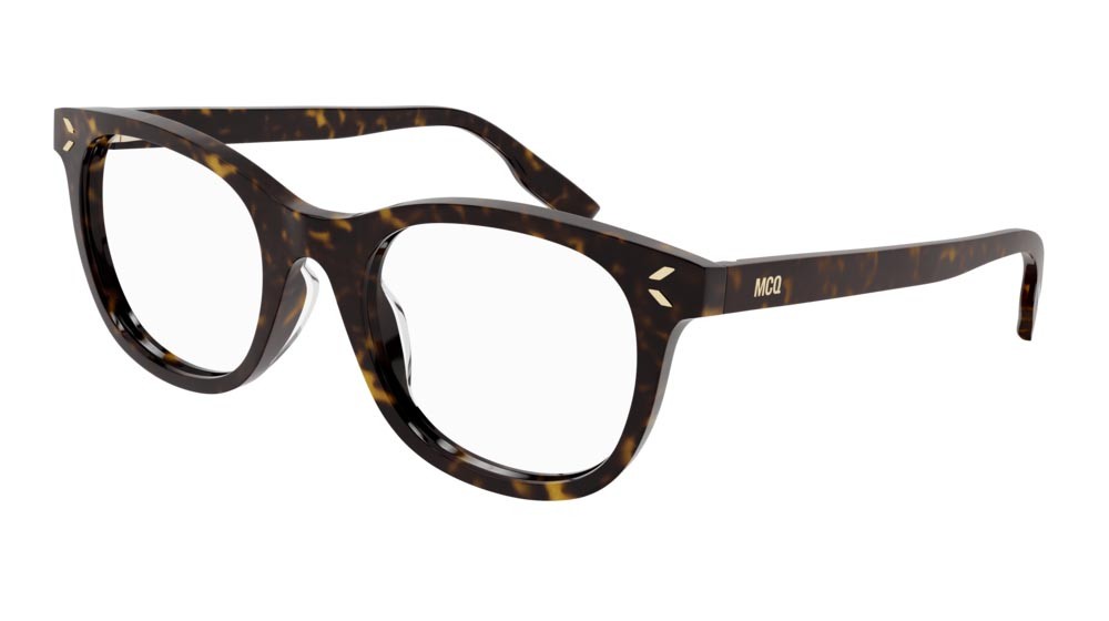 Eyeglasses McQ Collection 0 MQ0328O-002 color havana shape round lenses transparent