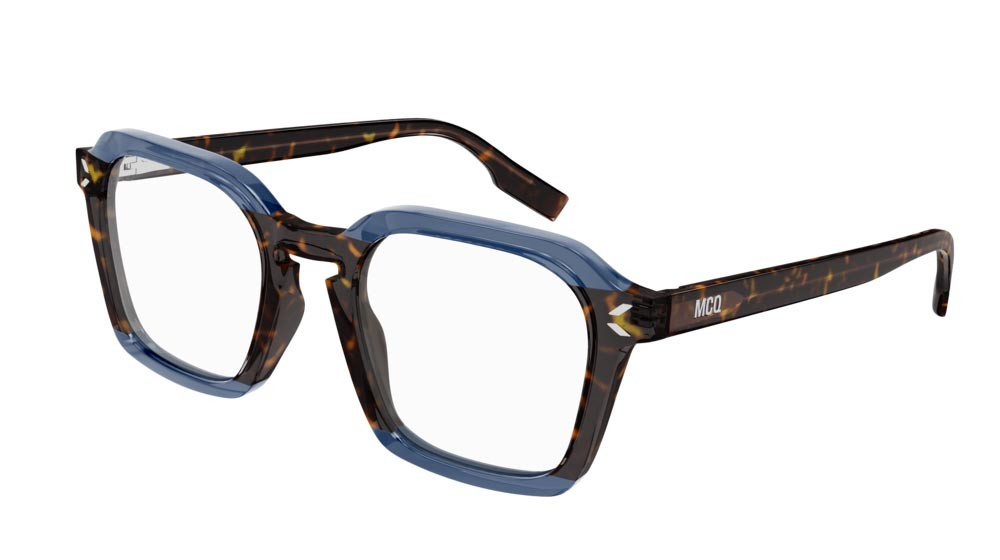 Eyeglasses McQ Collection 0 MQ0329O-003 color havana shape geometric lenses transparent