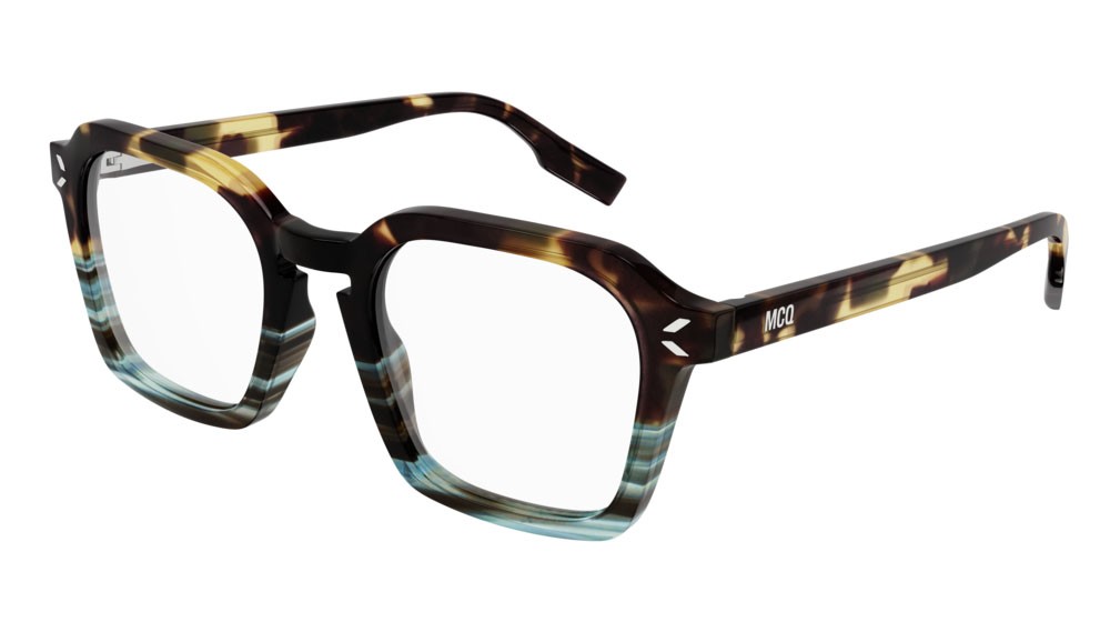 Eyeglasses McQ Collection 0 MQ0329O-005 color havana shape geometric lenses transparent