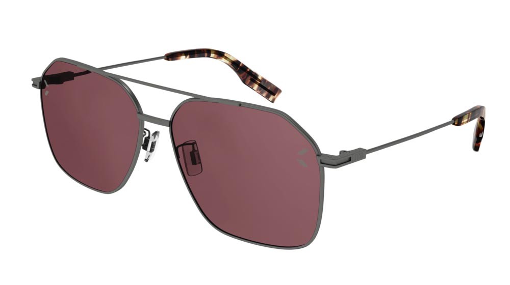 Sunglasses McQ Collection 0 MQ0331S-003 color ruthenium shape aviator lenses violet