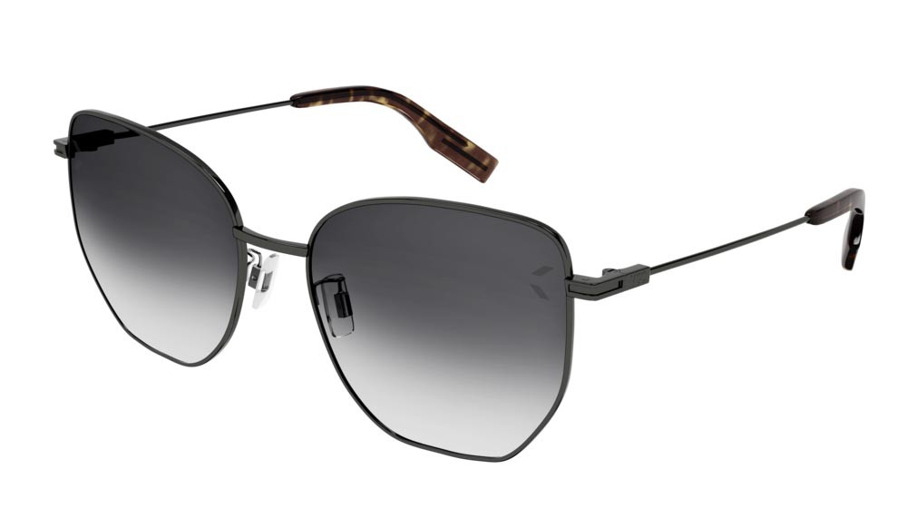 Sunglasses McQ Collection 0 MQ0332S-001 color ruthenium shape cat eye lenses grey