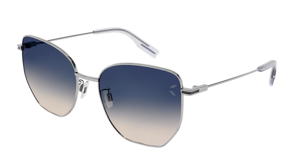 Sunglasses McQ Collection 0 MQ0332S-004 color ruthenium shape cat eye lenses blue
