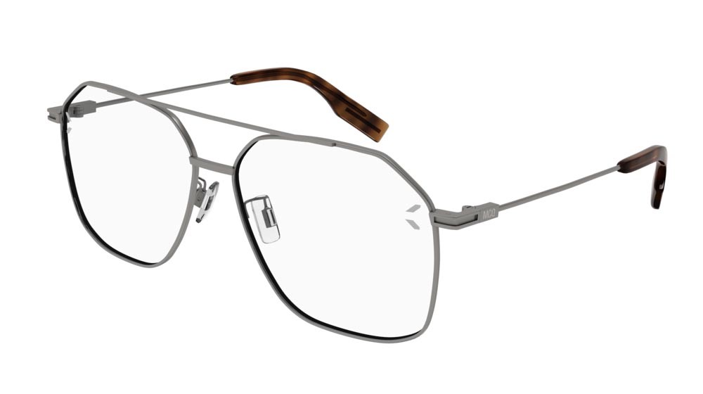 Eyeglasses McQ Collection 0 MQ0333O-002 color ruthenium shape aviator lenses transparent