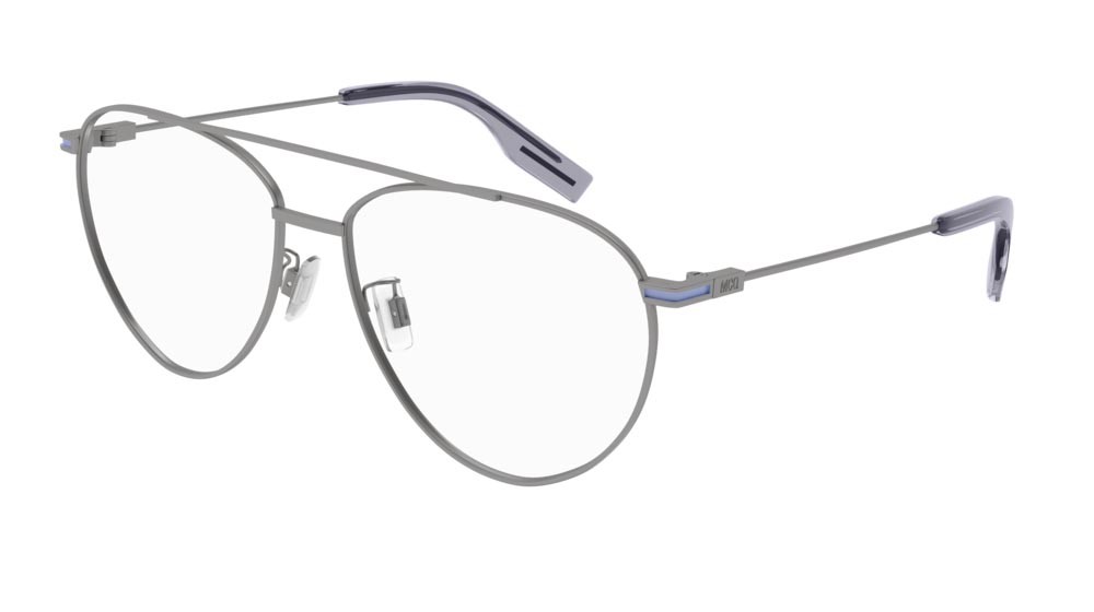 Eyeglasses McQ Collection 0 MQ0334O-002 color ruthenium shape aviator lenses transparent