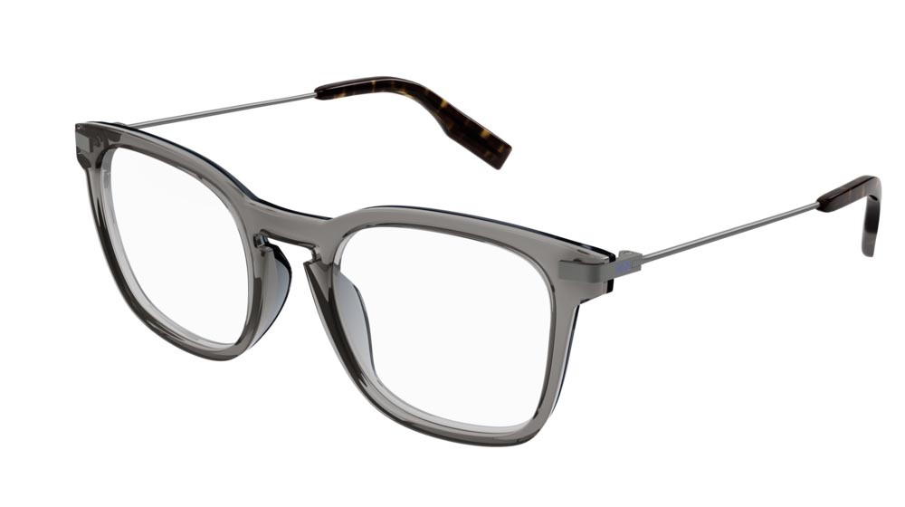 Eyeglasses McQ Collection 0 MQ0338O-001 color ruthenium shape rectangle lenses transparent