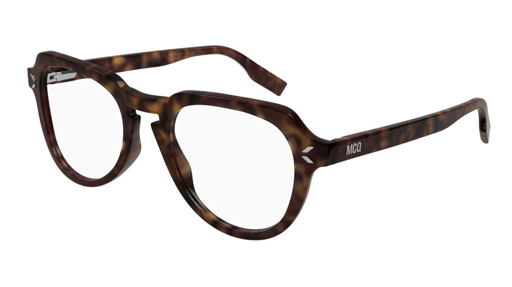 Eyeglasses McQ Collection 0 MQ0348O-002 color havana shape round lenses transparent