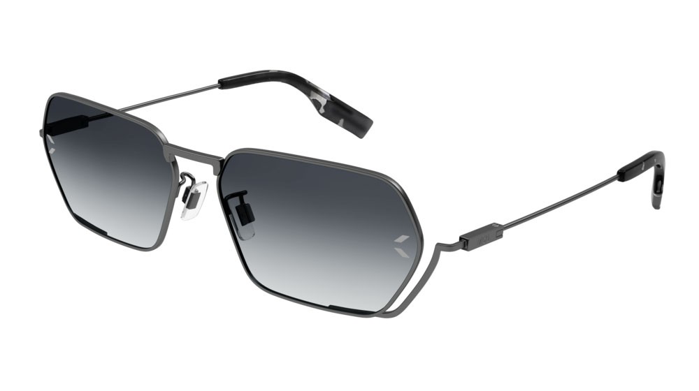 Sunglasses McQ Collection 0 MQ0351S-001 color ruthenium shape rectangle lenses grey